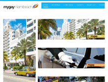 Tablet Screenshot of mygaymiamibeach.com